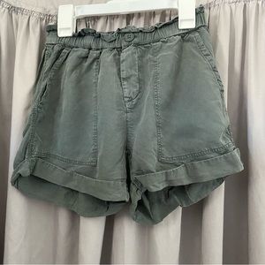 Aerie Green Camp Shorts